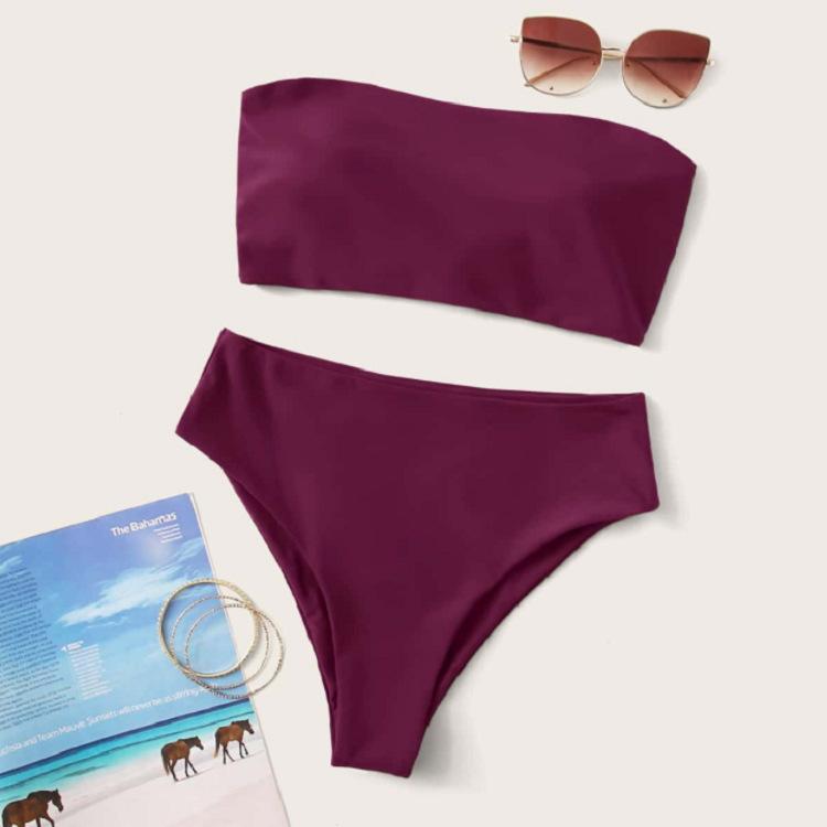 TS JYL-SW065 Bandeau Printed Bikini, Trendy Bestselling Swimwear For Seaside XL конфеты розовый
