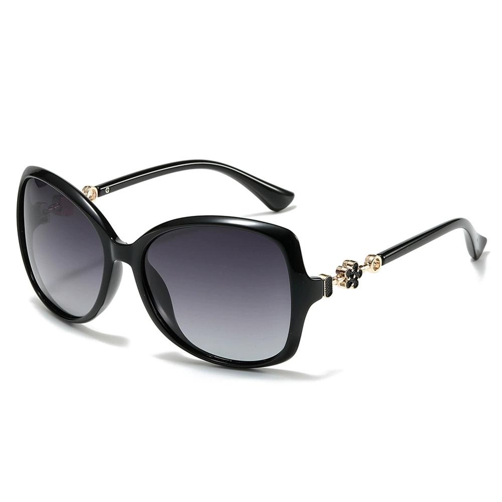 2025 New Four Leaf Clover Sun Glasses Women s Luxury Elliptical Large Frame Elegant Retro Photography Polarized Sunglasses PC&C1