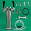 Stainless Steel Beer Dispenser Clear Tubing Dispensing Column Polished Bar Equipment