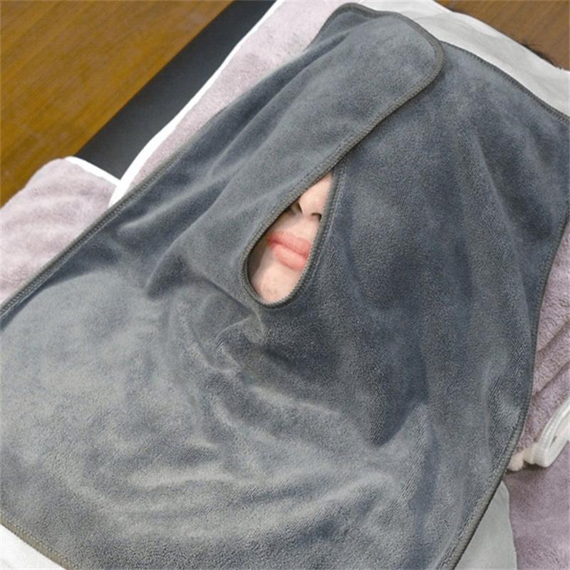 

1PC Massage Towel Microfiber SPA Facial Towel Esthetician U Shape Face Wrap Towels Face Skin Care Tools Beauty Salon Skincare темно-сірий колір