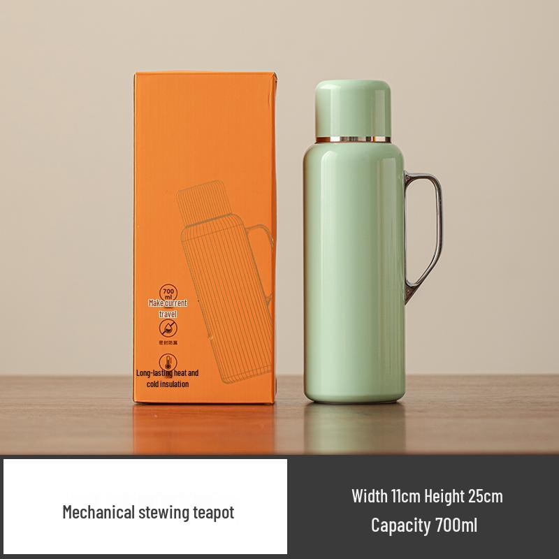 316 Stainless Steel Stew Tea Pot with Temperature Display - Portable Travel Tea Infuser Kettle