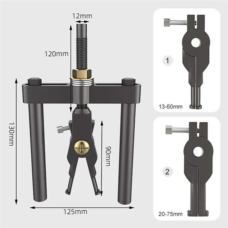 Car Diagnostic Tool Kit 2-Jaw Car Inner Bearing Puller High-Hardness Carbon Steel Gear For Automobiles