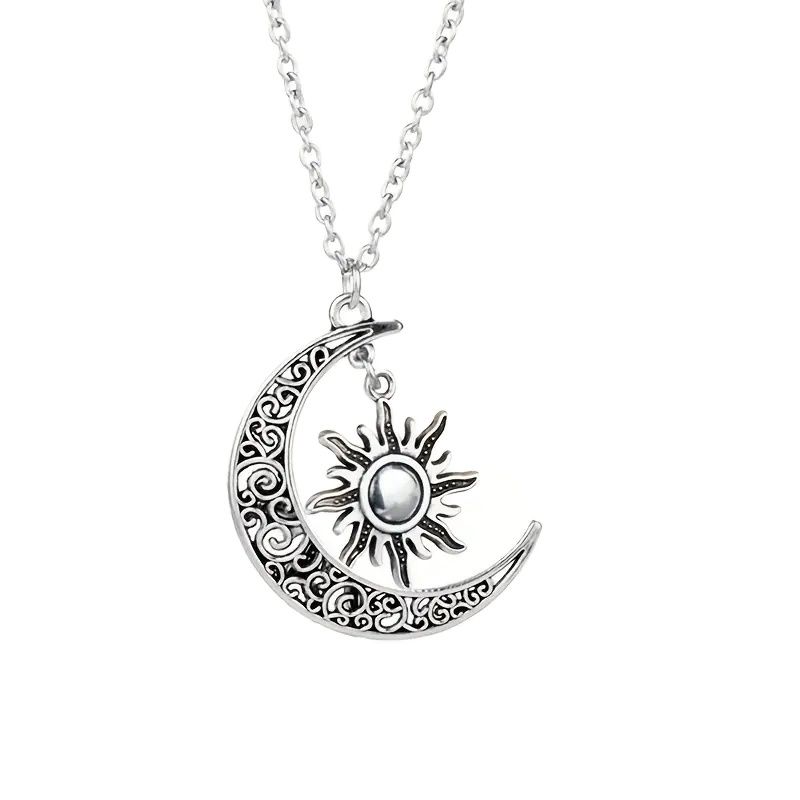 

Vintage Sun & Moon Earrings Jewelry for Women Girl Alloy Charms Pendant Bohemian Accessories