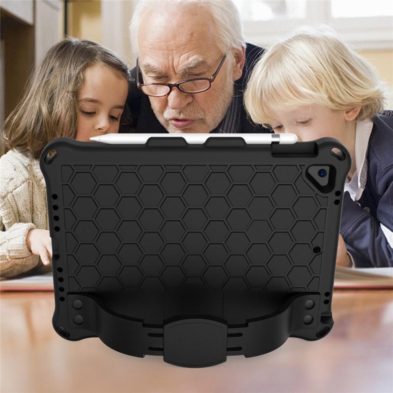 IPad 11th Gen 10.2 Inch TPE Honeycomb Case With Strap Stand Function Portable Cover 9.7