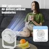 USB Rechargeable Table Fan  Portable Mini Desk Fan 360 Degree Rotation Adjustable Clip-on Fan For Student Dormitory