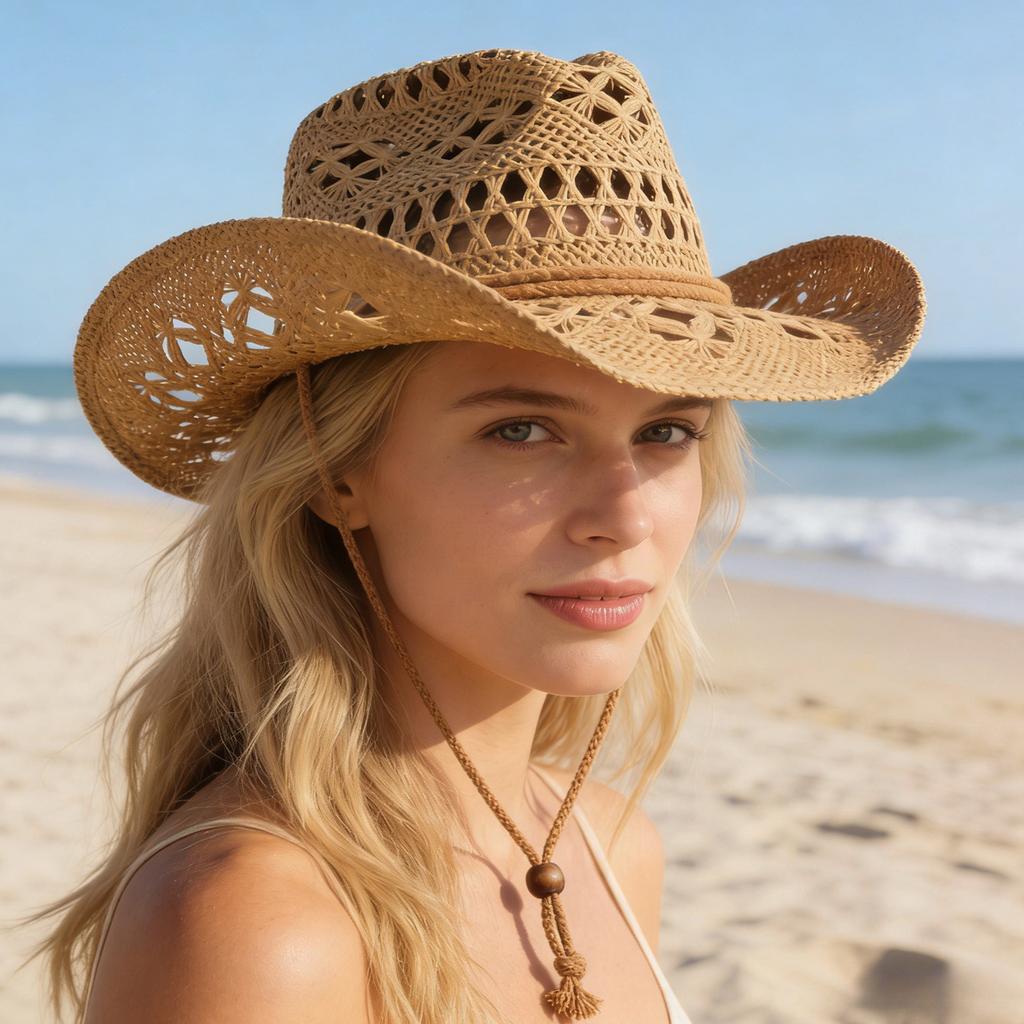 Vintage Style Wide Brim Fedora Hat Breathable Unisex Panama Jazz Hat for Beach Vacation Outdoor Activities