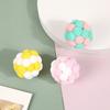 Plush Cat Toy Ball with Built-in Bell Soft Macaron Balls Bite-Resistant Cat Chew Toys for Indoor Cats and Kittens