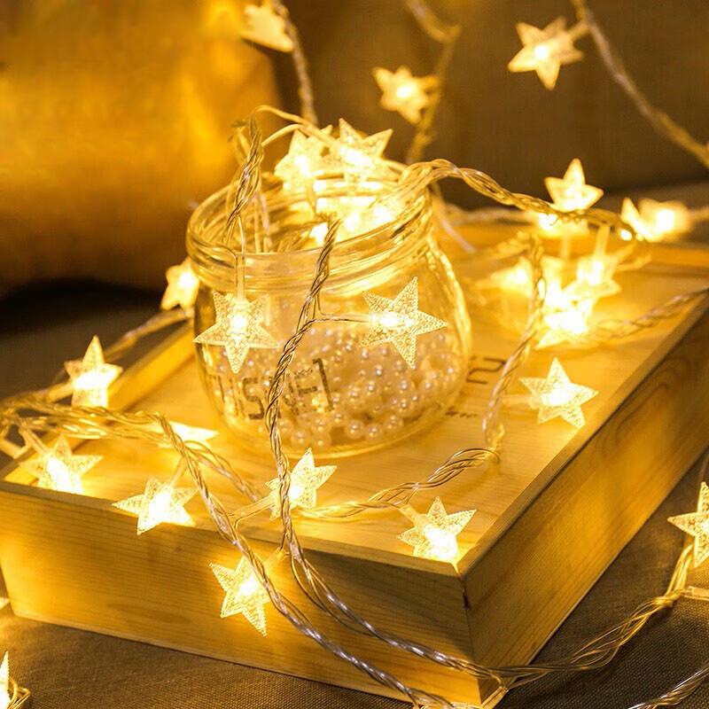 Enpufike LED Star String Lights