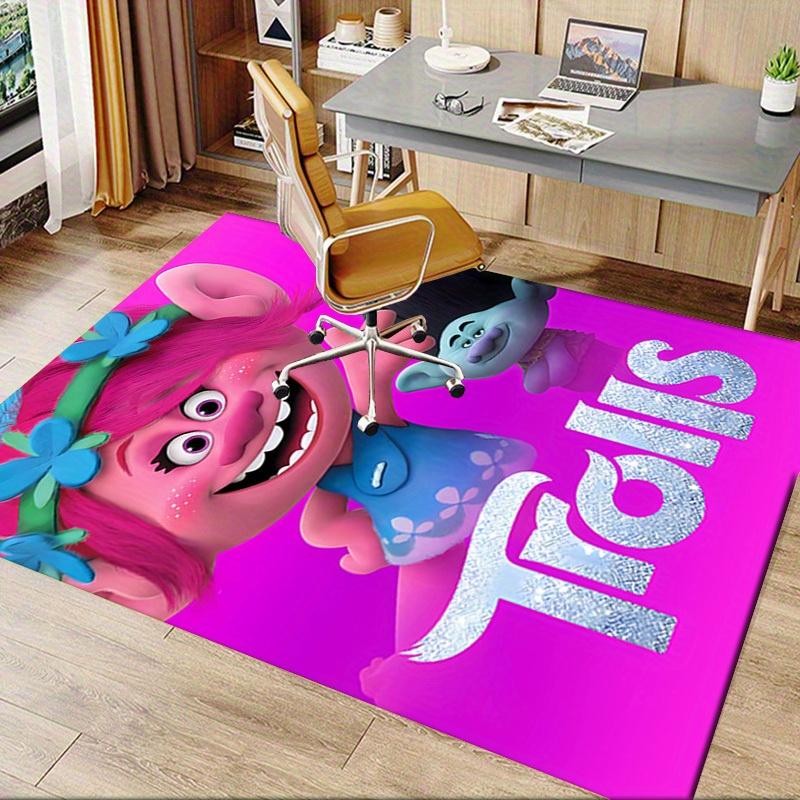 Trolls, Hair, Fun Office Carpet Soft Polyester Entrance Carpet Washable Non Slip Machine Washable In