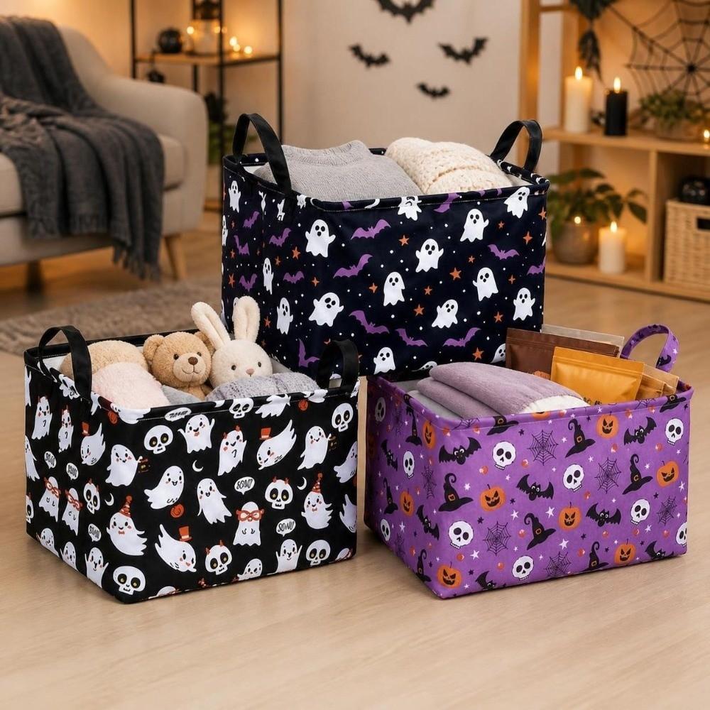 Ghost Clothes Storage Box Pumpkin Sundries Organizer Practical Cartoon Toys Basket Household