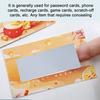 Office Privacy Gadgets Square Scratch-off Stickers Roll, Easy Peel Self-adhesive Labels, Creative Craft Materials Protection Cover Tags for