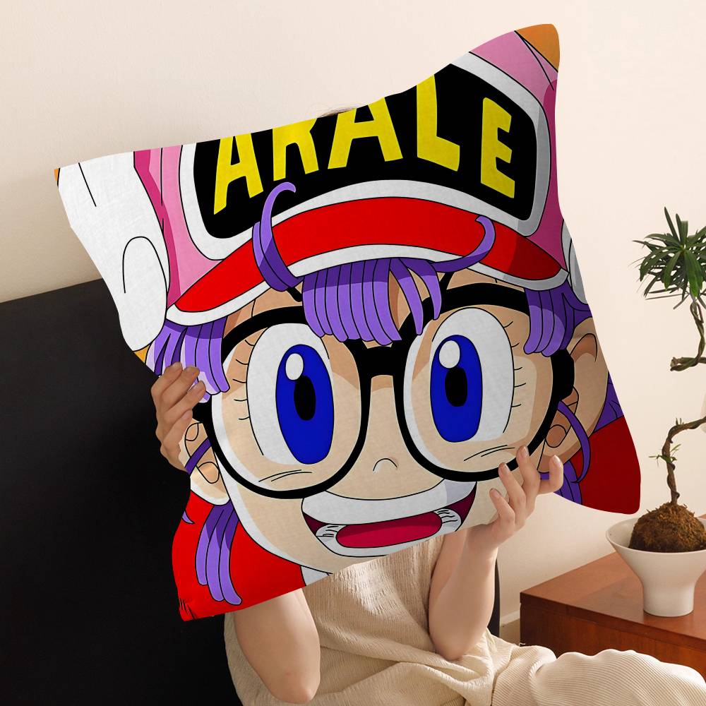 Cute K-Kawaii Dr. Slump Pillowcase Toon Gift Cushion Cover Bedroom Home Sofa Chair Seat Decor Pillow Case
