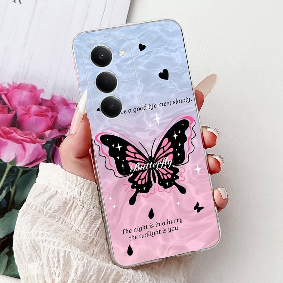 Für Xiaomi Redmi 15 5G Note 15R Elegante Blume Schmetterling Handyhülle Für Redmi Note15R Redmi15 5G Weiche Silikon TPU Hüllen