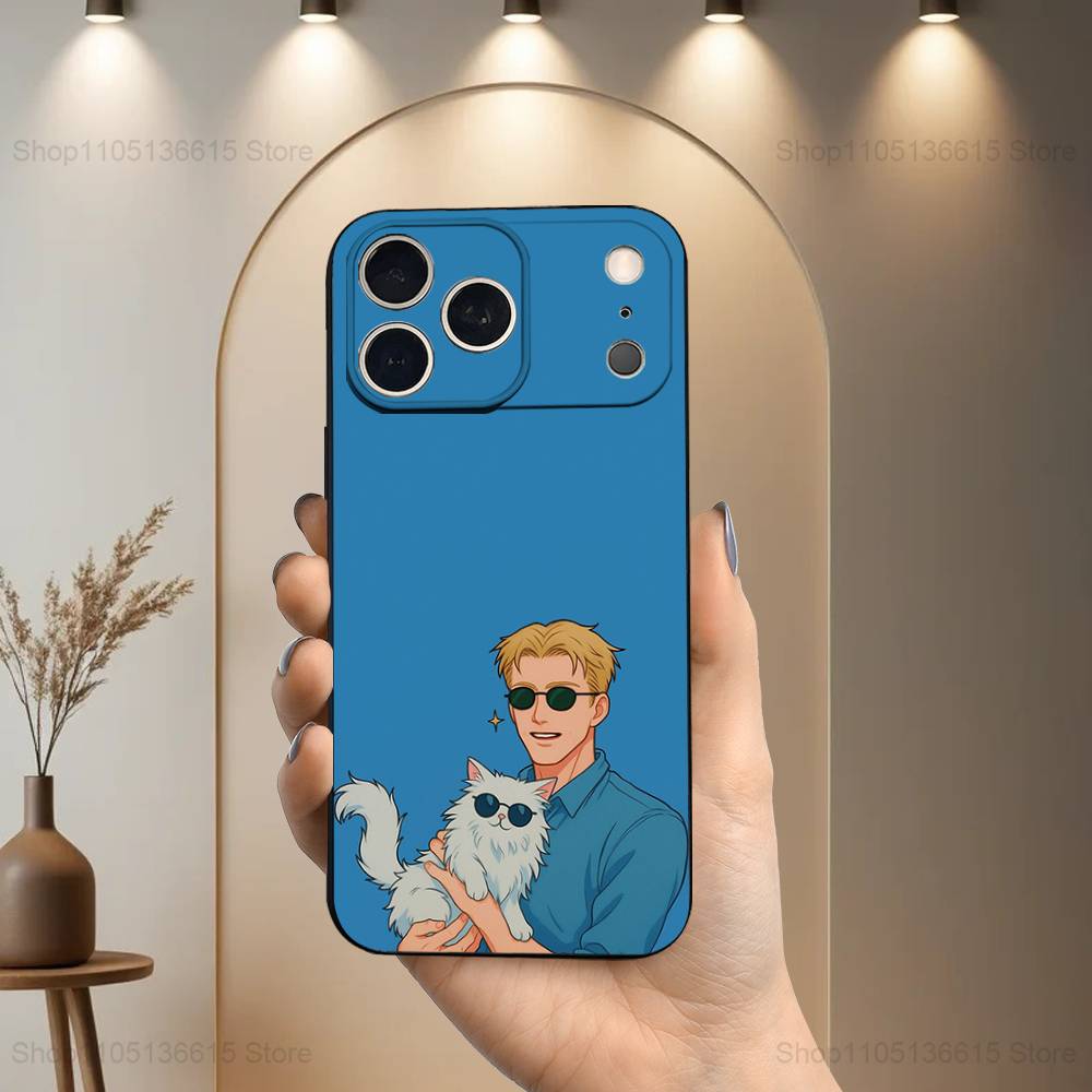 Anime K-Kento N-Nanami Phone Case For iPhone 17,16,15,14,13,12,11 Plus,Pro Max,XS,X,XR,SE,Mini,8,7,Soft Silicone Black Cover