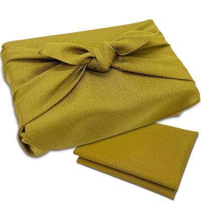 Fukushodo Furoshiki [Made by a Long-Established Kyoto Maker] Furoshiki for 1.8L Bottles, Large, Made In Japan, 90cm, Green