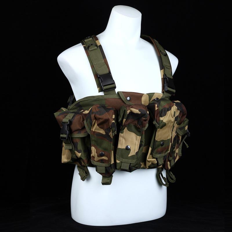Tactical Outdoor Camouflage AK Belly Bib Vest for Combat and Sports