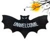 80x40cm Bat Rug Unwelcome Gothic Room Carpet Halloween Festival Decorative Mat for Bedroom Living Room Kitchen Balcony