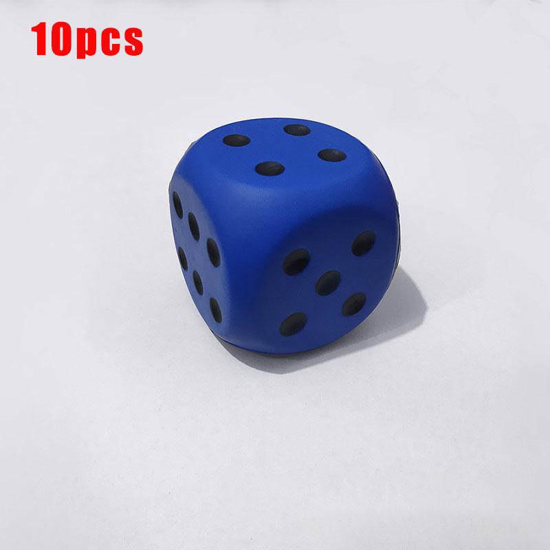 5/10pcs Big Sponge Dice Soft And Elastic Toys Color Solid Point Dice 6cm Cognitive Amusing Props Party Home Garden Game Tool