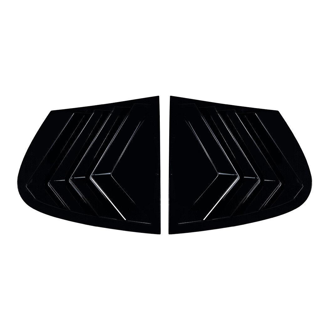 

For BMW 1 Series E87 2005-2011 Car Rear Louver Window Side Shutter Cover Trim Sticker Vent Scoop ABS Carbon Fiber Accessories Gloss Black