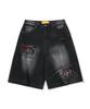 Main Booth Painter Denim Shorts(Black)