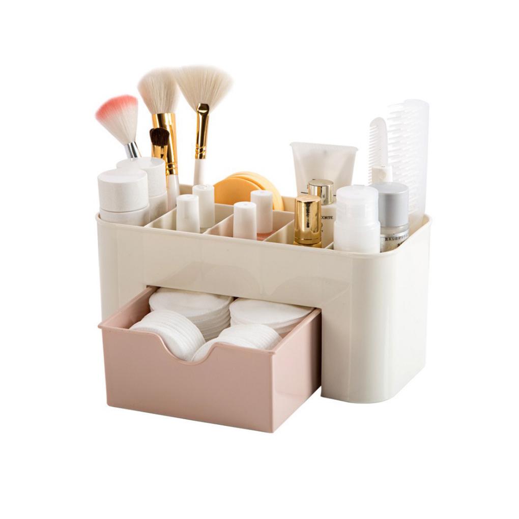 Drawer Type Cosmetics Storage Box Dormitory Office Plastic Sundries Organizer Stationery Case