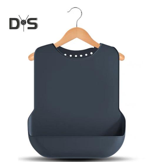 Lätzchen für Erwachsene, großes Silikon-Lätzchen für Erwachsene zum Essen, verstellbar, wasserdicht, Kleiderschutz für ältere Männer, Frauen, Senioren