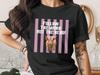 Highland Cow T-Shirt, Follow Not The Herd, Pink Bow Farm Animal Tee