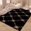 Vento Preto Nórdico Carpet Decoração Da Casa Para Quarto Sala Corredor Carpets for Living Room Floor Mats Small Rugs for Bedroom