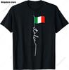 Italia TShirt Italy Flag Coat of Arms Tee Shirt Repubblica Italiana Italian Heritage Vintage T Shirt Guys Streetwear Crew Neck
