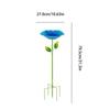 Bird Bath For Outside Metal Rustproof All-Weather Birdbath Outdoor Garden Bath Bowl Feeder For Yard Patio Deck Porch Backyard