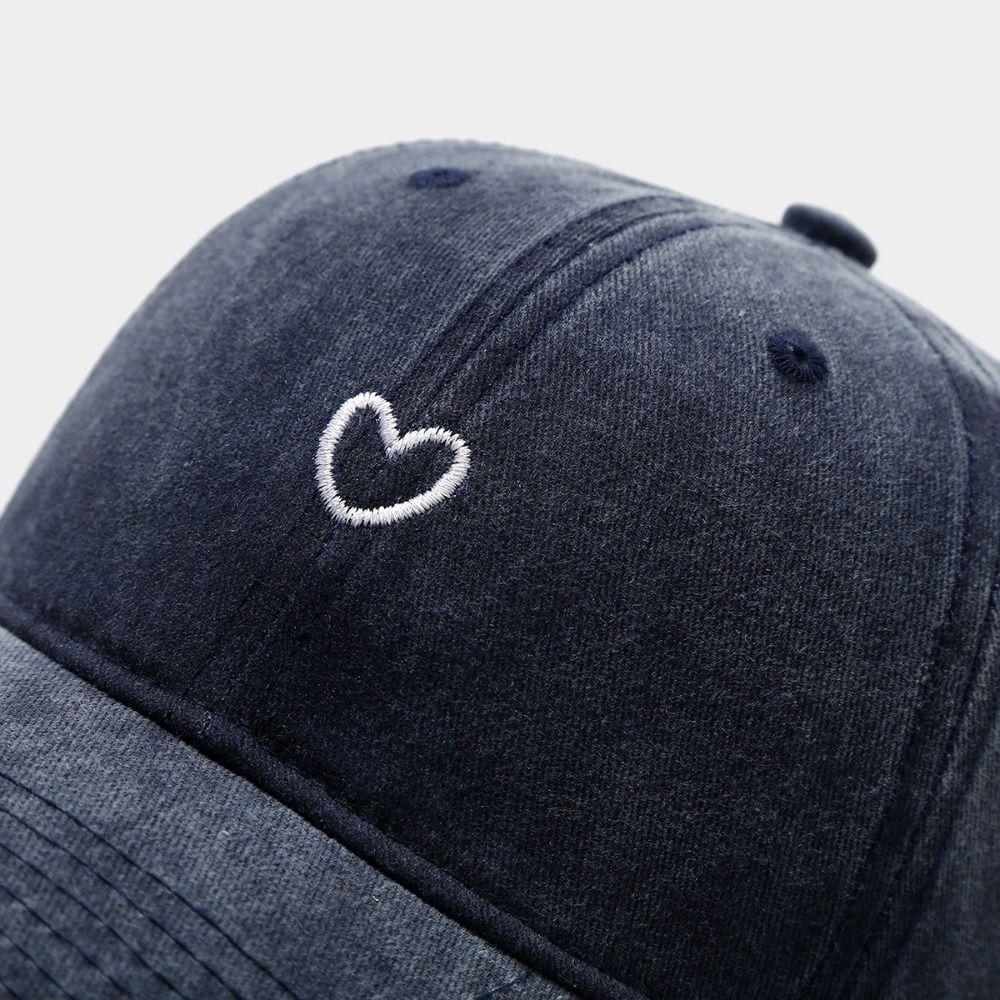 Retro Embroidery Love Baseball Hat Thin Sun Hat Casual Shade Hat  Outdoor