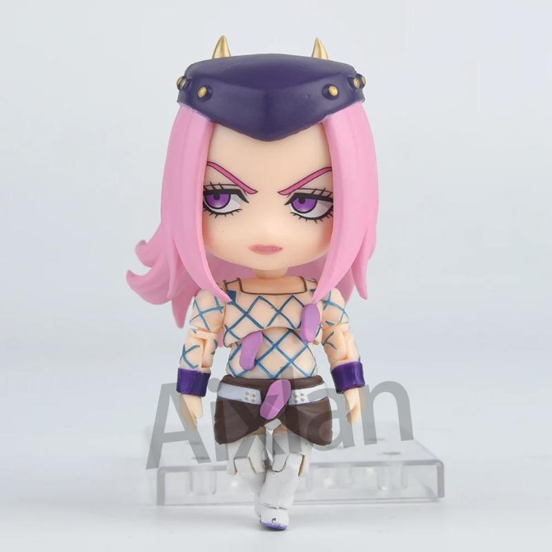 Beautiful Aixlan#2026 JoJo's Bizarre Adventure Figure Narciso Anasui Cute Edition 10cm JOJO PVC Action Figure Amine Collectible Figurine