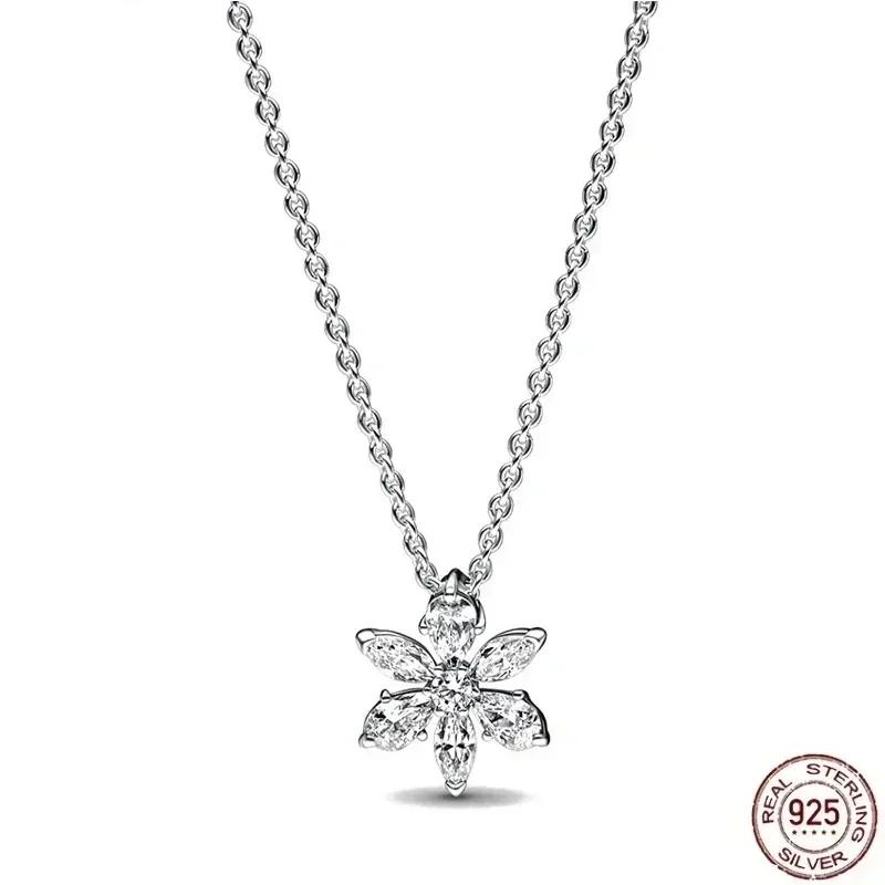 Collana a Cuore in Argento 925 Regalo di Natale Compleanno per Donne Gioielli Rotondi Lucidi Raffinati Fascino Classico Sorpresa