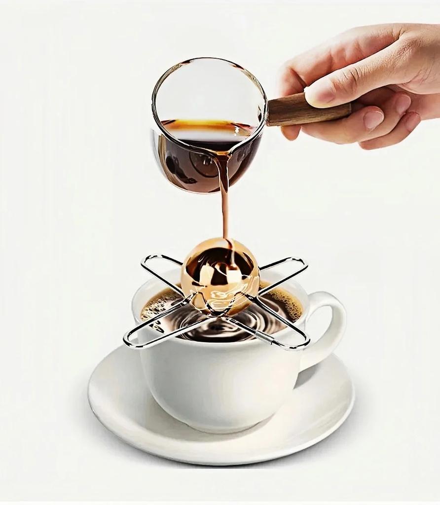 Coffee Frozen Ice Balls Stainless Steel Coffee Ice Balls Cold Brew Coffee Balls Reusable Stainless Steel Ice Ball Holders