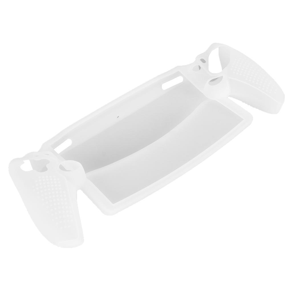 Game Console Silicone Case Professional Scratch Proof Shockproof Protective Case for PS5 Portal Remote Player White