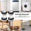 4 Pcs Washing Machine Fixed Pads Noise-reducing Shockproof Anti-vibration Washing Machine Lifting Foot Bases Household Supplies