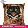 Home Decor Halloween Themed Spooky Decorative Pillow Covers Pattern Cushion Cover Suitable For Sofa Bedroom Car Pillow Cover