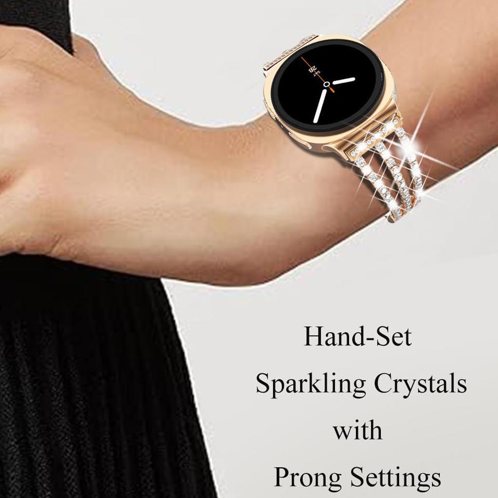 Diamantarmband für Samsung Galaxy Watch8 44mm 40mm Luxus Damen Metallarmband für Samsung Galaxy 8 Classic 46mm Correa