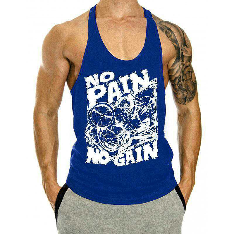 Men's Loose Breathable Sleeveless Training T-Shirt with Custom Logo for Summer Fitness.