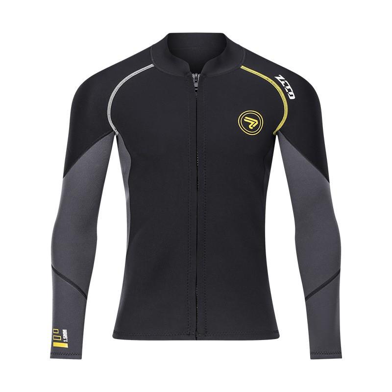 1.5mm Neoprene Wetsuit Top Long Sleeve Snorkeling Diving Surfing Warmth Protection Adult Unisex Small
