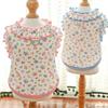 Summer Floral Puppy Vest Pet Princess Dress for Small Medium-sized Dogs And Cats Teddy Bear Soft Home Cake Skirt Clothes