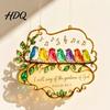 Indoor Window Ornaments Acrylic Songbird Hanging Pendant Inspirational Bird & Floral Sun Colorful Suncatcher Catcher Religious Bible Verse