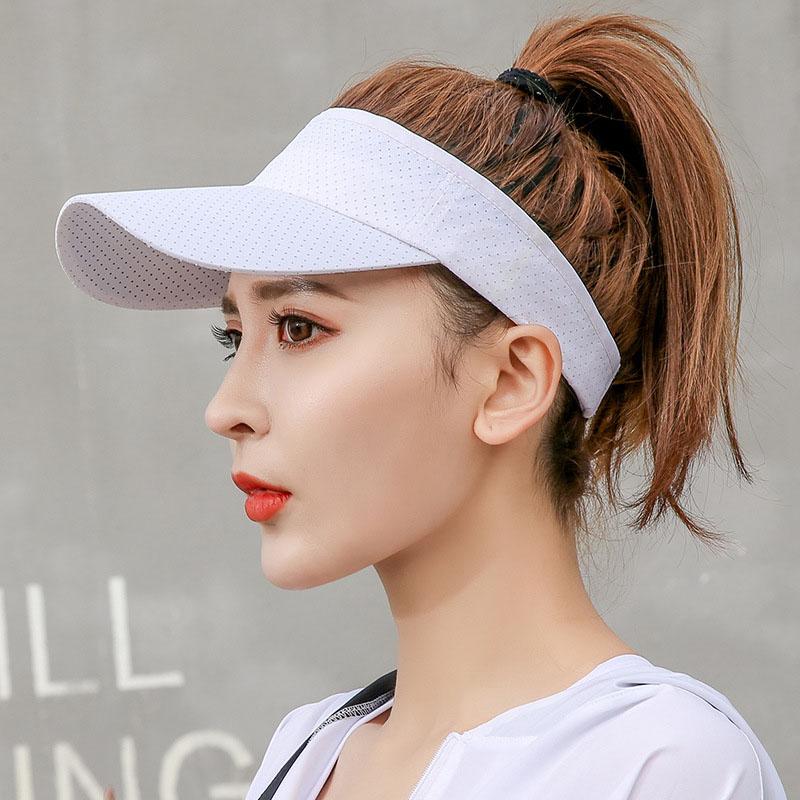 Zealous Sole Women's Sky Blue Adjustable Tennis Caps Men Sport Headband Classic Sun Sports Visor Hat Running Caps Tennis Beach Hat Outdoor Sports Hat Cm
