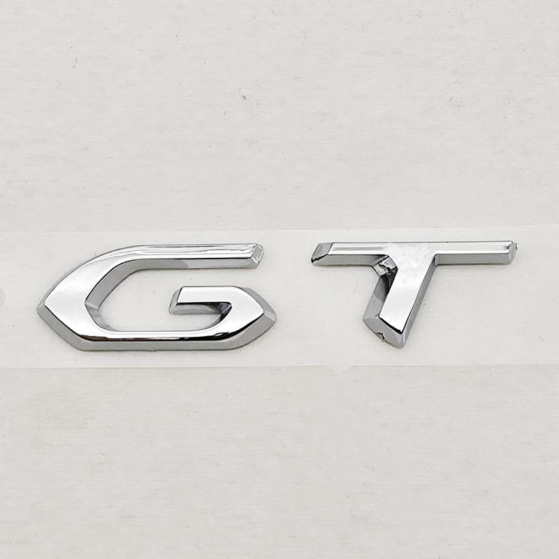 3D ABS Car Letters Logo GT Emblem Trunk Badge For  208 2008 201 206 508 5008 207 408 4008 3008 308 GT Sticker Accessories
