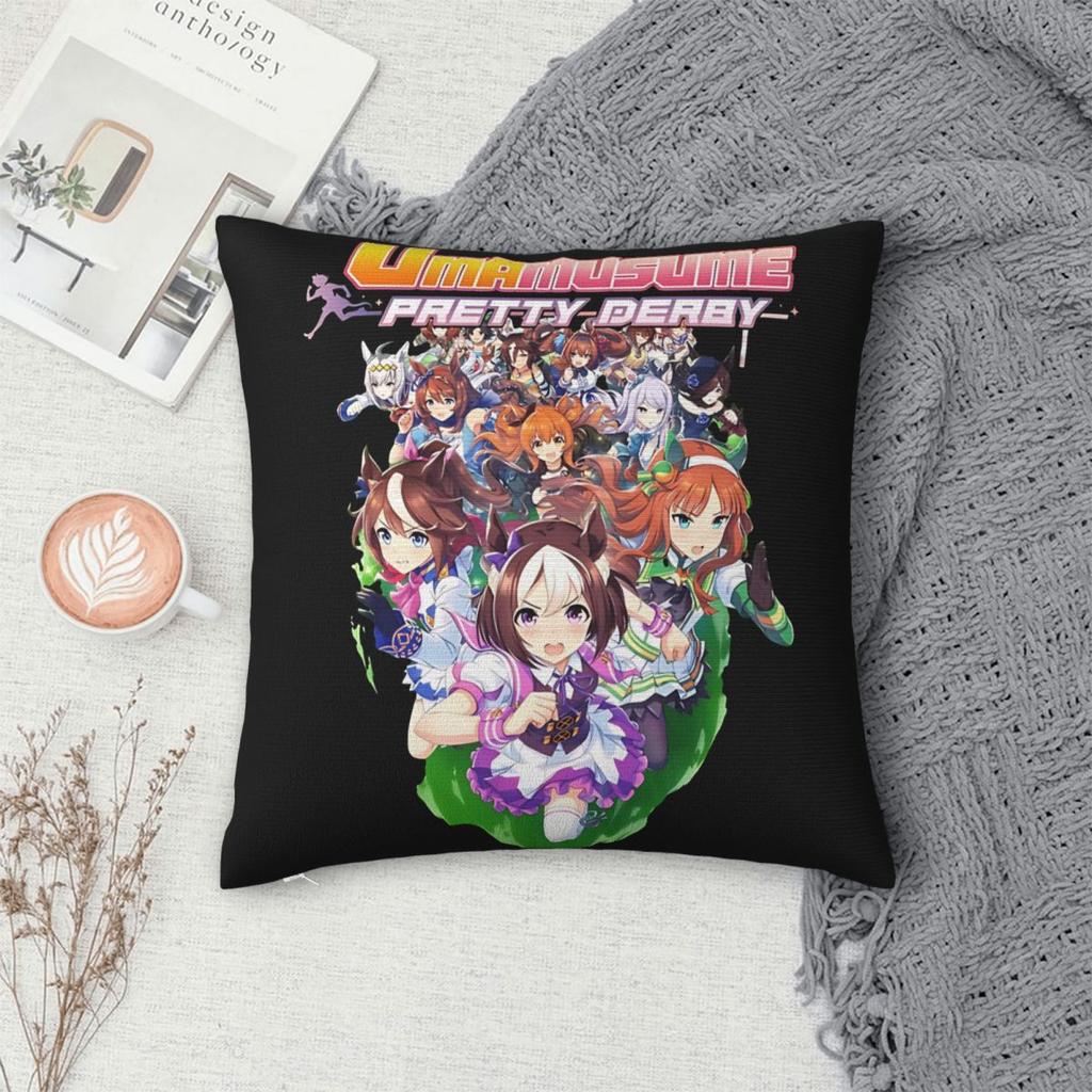 UmaMusume Pretty Derby Anime Pillowcase Stuff Printing Cushion Cover Pillow Covers Home Decor Square Multiple Sizes