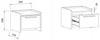 Altivo 1Sw Bedside Table, Artisan Oak-Anthracite, 1 High Drawer