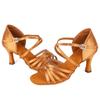 Women's Latin Dance Shoes Ballroom Dance Shoes Silk Satin Salsa Shoes