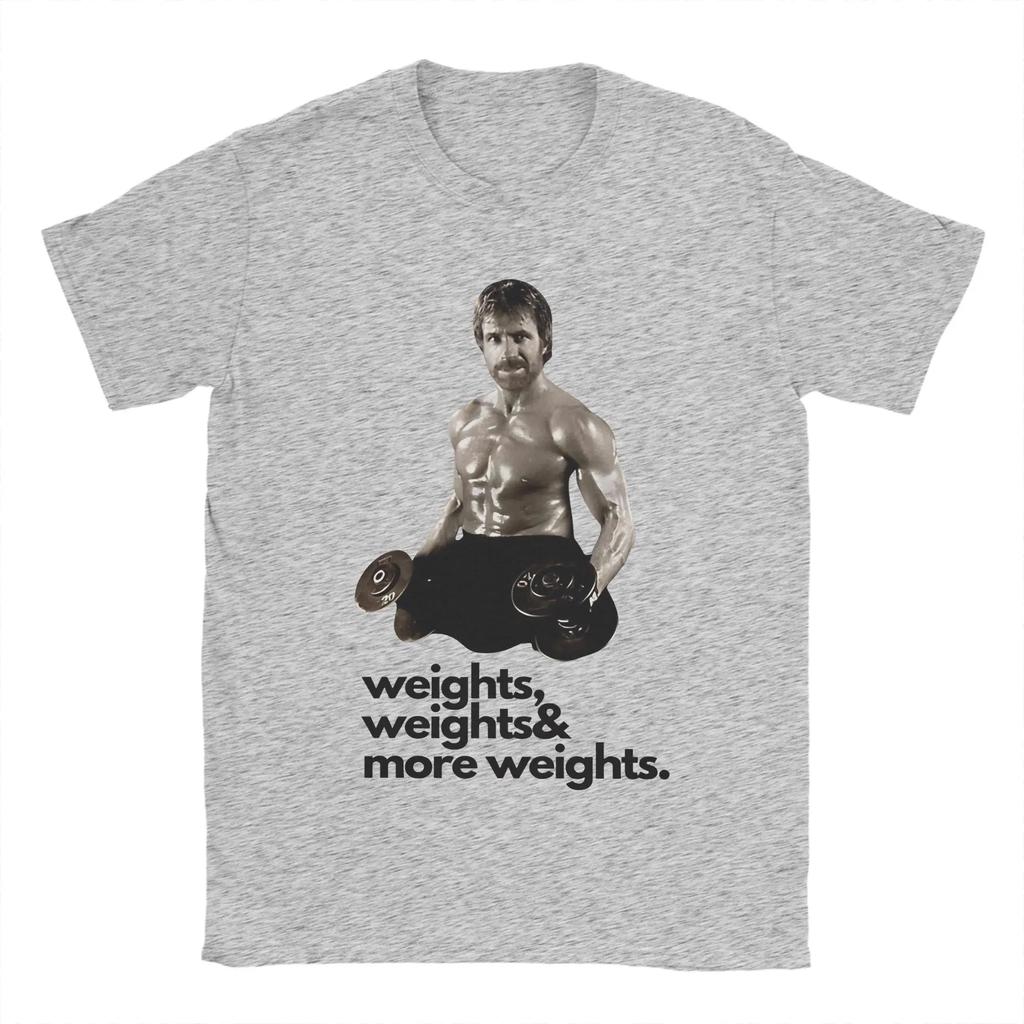 Chuck Norris Weights T Shirt Unisex Y2k Fun Tshirts Summer Oneck Harajuku Tees Pattern Big Size Clothes