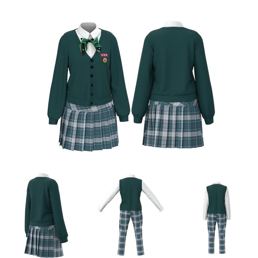 Costum Cosplay Autentic All Of Us Are Dead Pentru Bărbați și Femei, Uniformă Școlară, Ținută Pentru Halloween