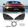 Universal Car LED Dynamic Eye Light Plug and Play Rear Window USB Plug Light Animated Eye Atmosphere Light Auto Accessories 2Pcs